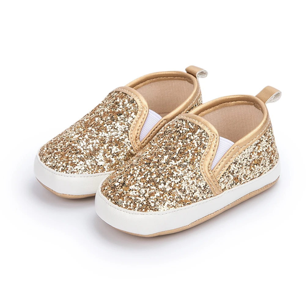 

Baby Shoes Infant Boys Girls Crib Shoes Cute Soft Sole Sequin Prewalker Sneakers Walking Shoes Toddler First Walker 0-18Months