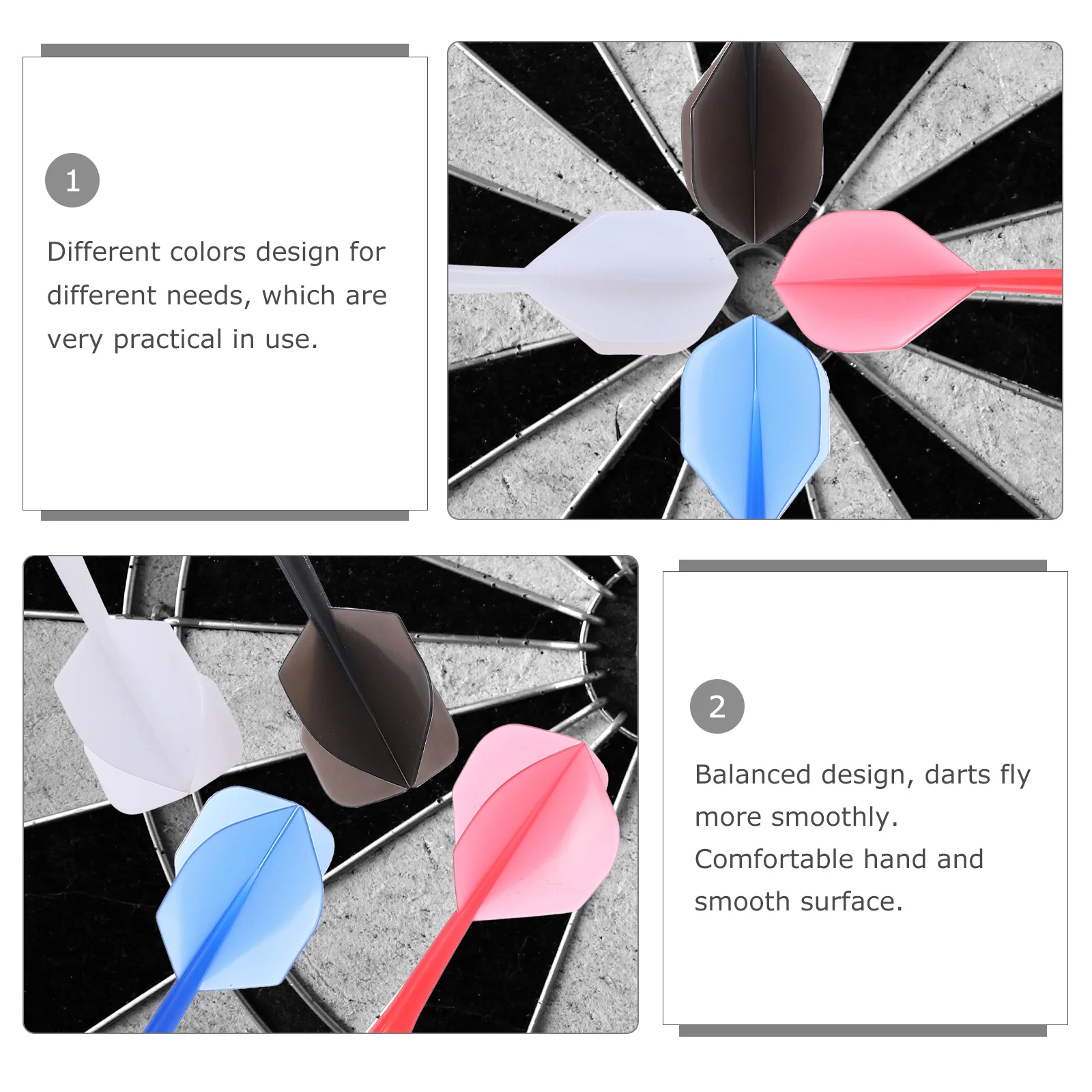 

20pcs Dart Accessories Premium Lightweight Wear-Resistant Thread Flights Smooth Stems Protecter for Professional Players