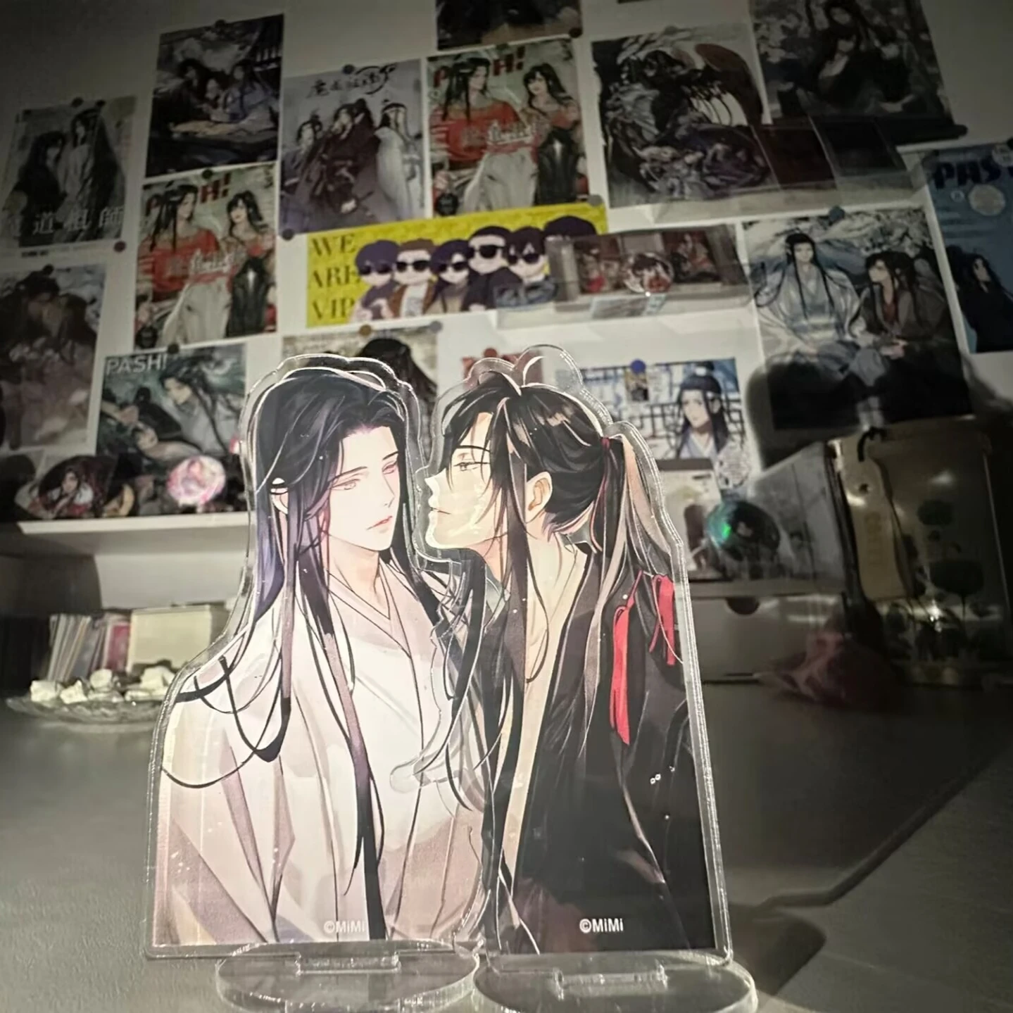 Волшебный мастер, Wei Wuxian LAN Wangji, стоячая вывеска, акриловая аниме-периферия, украшение для рабочего стола с высоким уровнем внешнего вида для друзей.