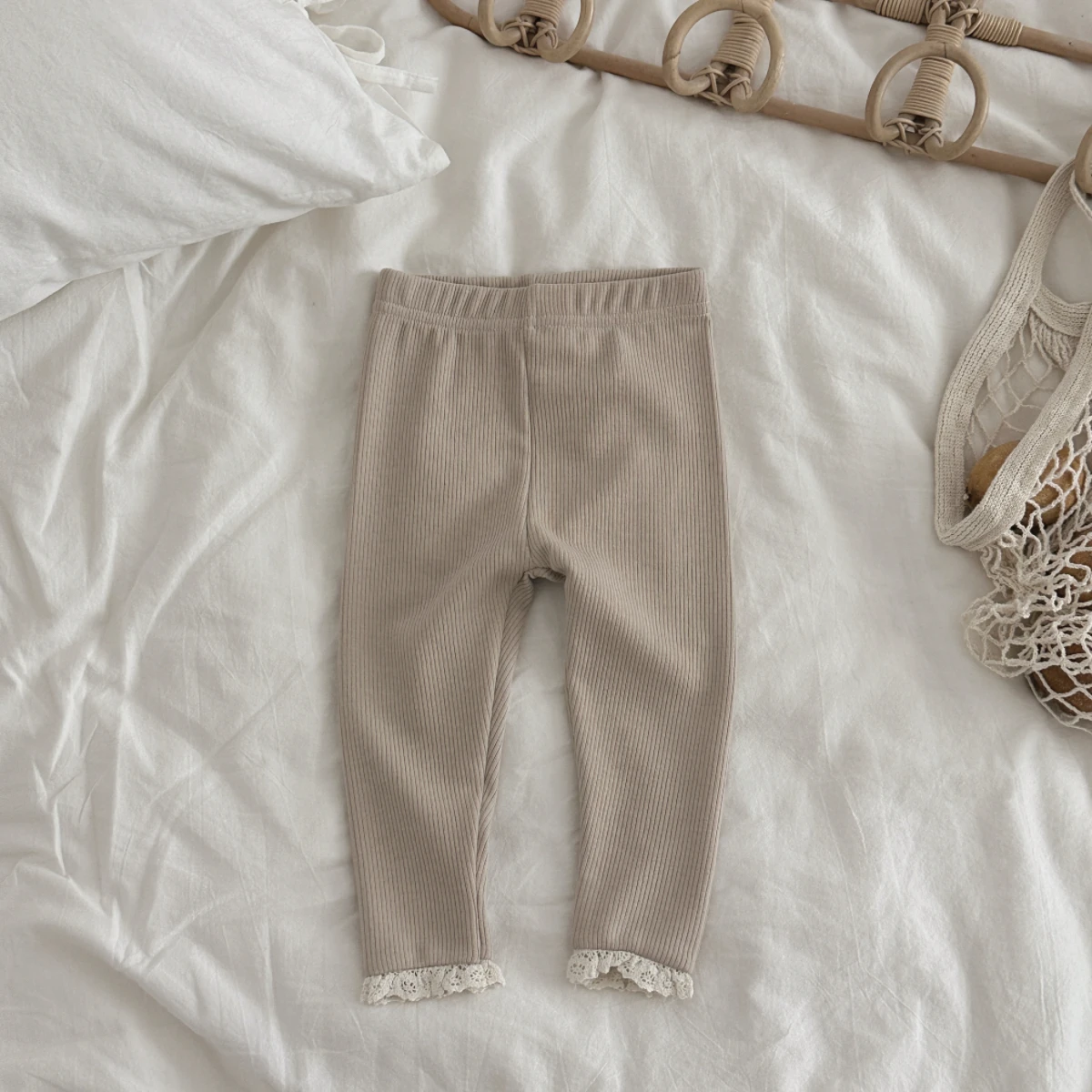 Koreanische Kinder-Freizeithosen Jungen Mädchen Hosen Kleinkind Elastische Taille Hose Weiche Sport-Hose Komfortable Jogginghose – Detail 6