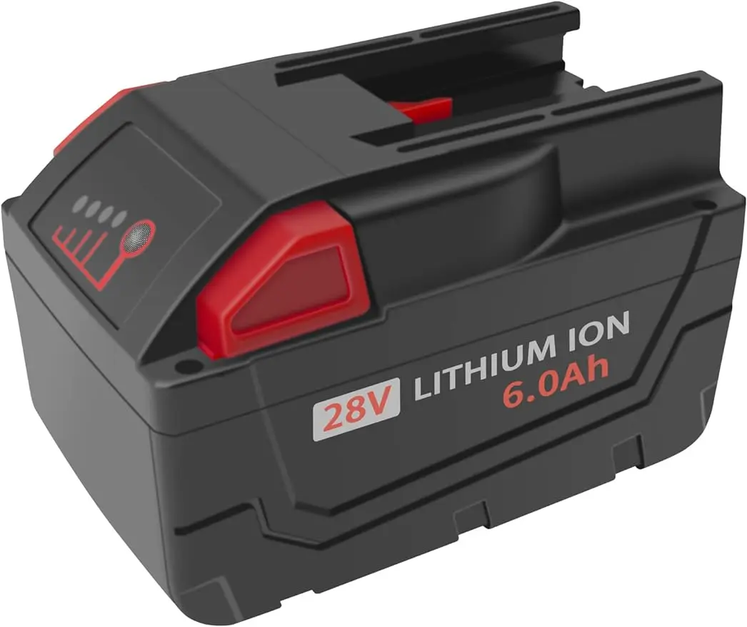 

Upgraded 28V 6000mAh Replacement 48-11-2830 Battery for Milwaukee M28 V28 Cordless Battery with LED Charging Indicator