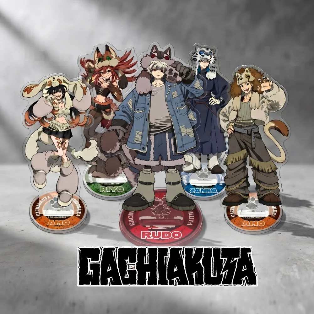 Gachiakuta Acrylic Stand Keychain 2026 New Rudo Amo Riyo Zanka Muta Beast Folk Casual Desktop Figure