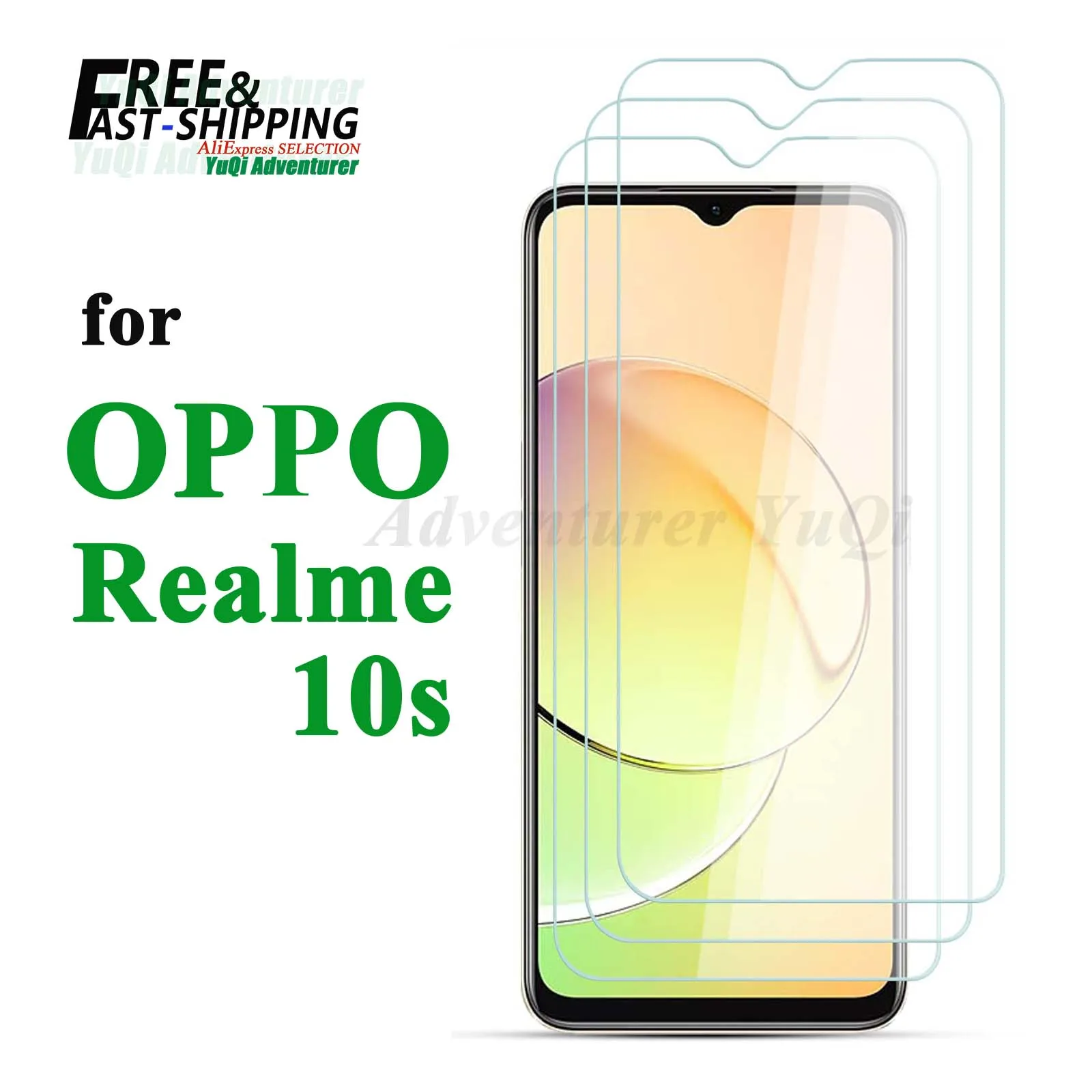 

Screen Protector For OPPO Realme 10s Tempered Glass SELECTION Free fast Shipping 9H HD Clear Transparent Case Friendly