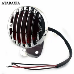 Motorcycle Side Mount Tail Light For Harley Sportsters Chopper Rear Stop Light 12V Rear Tail Signal Lamp Brake Red Indicator
