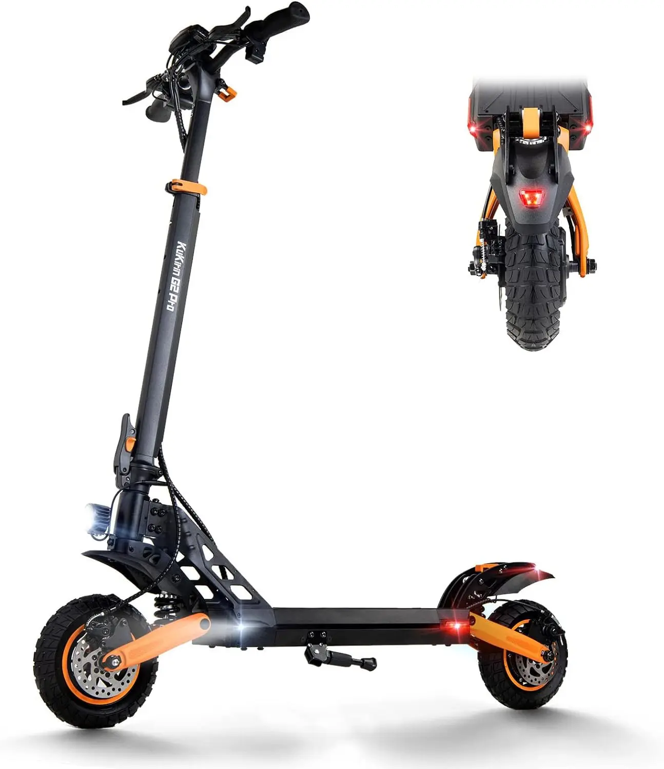 KuKirin G2 Pro 2024 Version Electric Scooter 600W Brushless Motor 48V15.6AH Battery 9-inch Rubber Vacuum Tires Detachable Seat