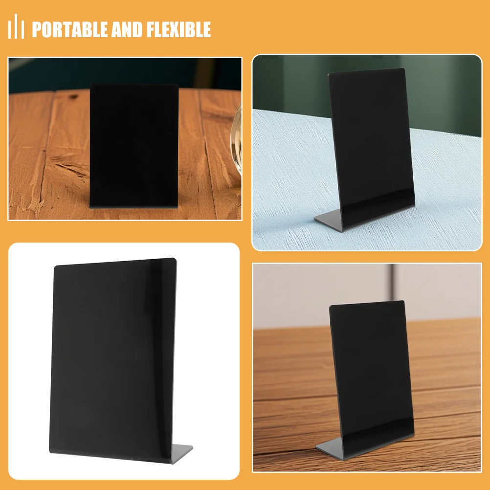 2Pcs Mini Chalkboard Handcrafted Reusable Food Display Table Sign for Parties Restaurants Cafes Menu Tags Food Tags
