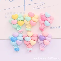 10 Pcs New Mini Cute Cartoon Colored Balloons Resin Cabochon Scrapbook Diy Jewellery Hairpin Accessories Party Decorate Craft