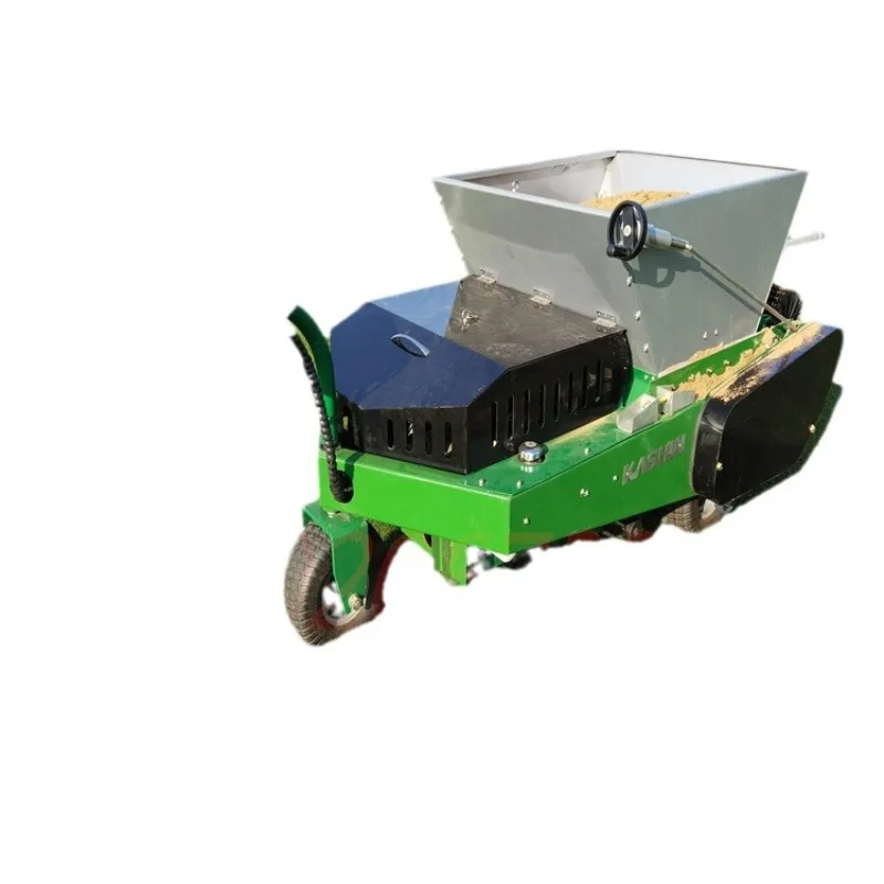Self-propelled hand push sand machine, small green sand filling machine