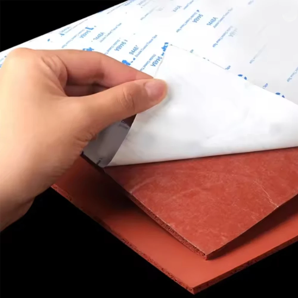 1Pcs Self Adhesive Silicone Foam Plate Thickness 0.5/1/1.5/2/3/4mm Elastic Shock-Absorbing Pad High-Temperature Sealing Pad