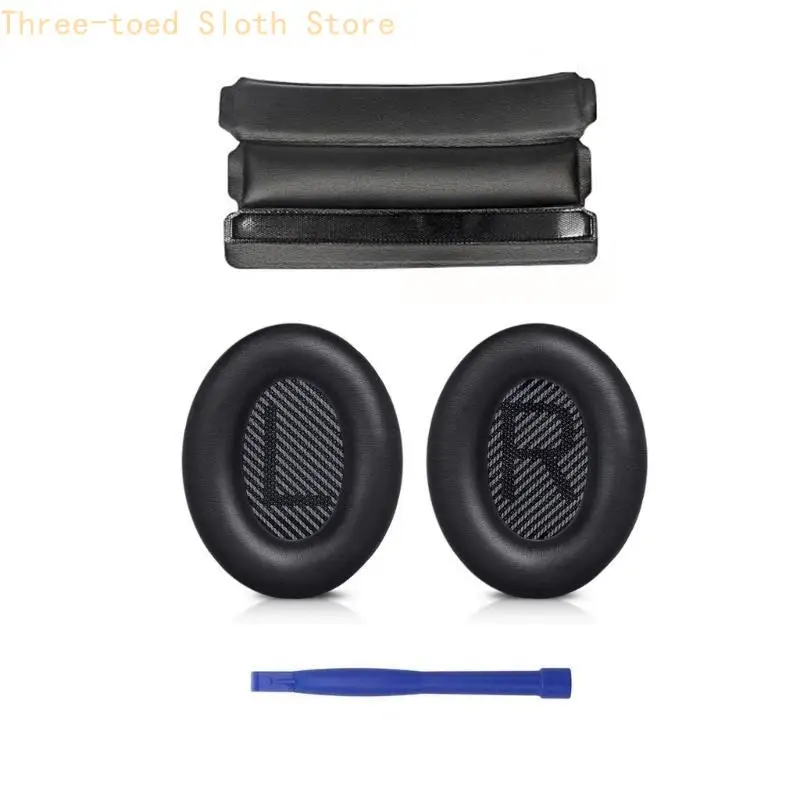 Langlebige Ohrpolster, Kopfbandkissen für QC35/QC35ii Headset-Ohrpolster, Ohrenschützer E74A – Detail 4