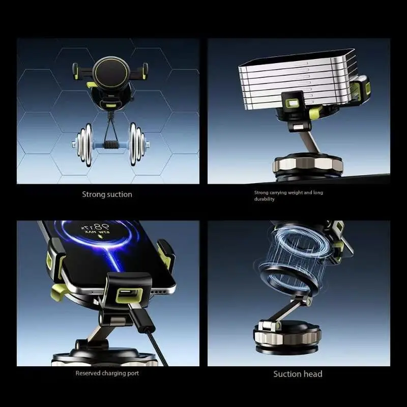 Xiaomi حامل هاتف السيارة Z1 جديد كوب شفاط المكنسة الكهربائية قوي المغناطيسي 360 درجة دوران سيارة الملاحة العالمية حامل مخصص #4
