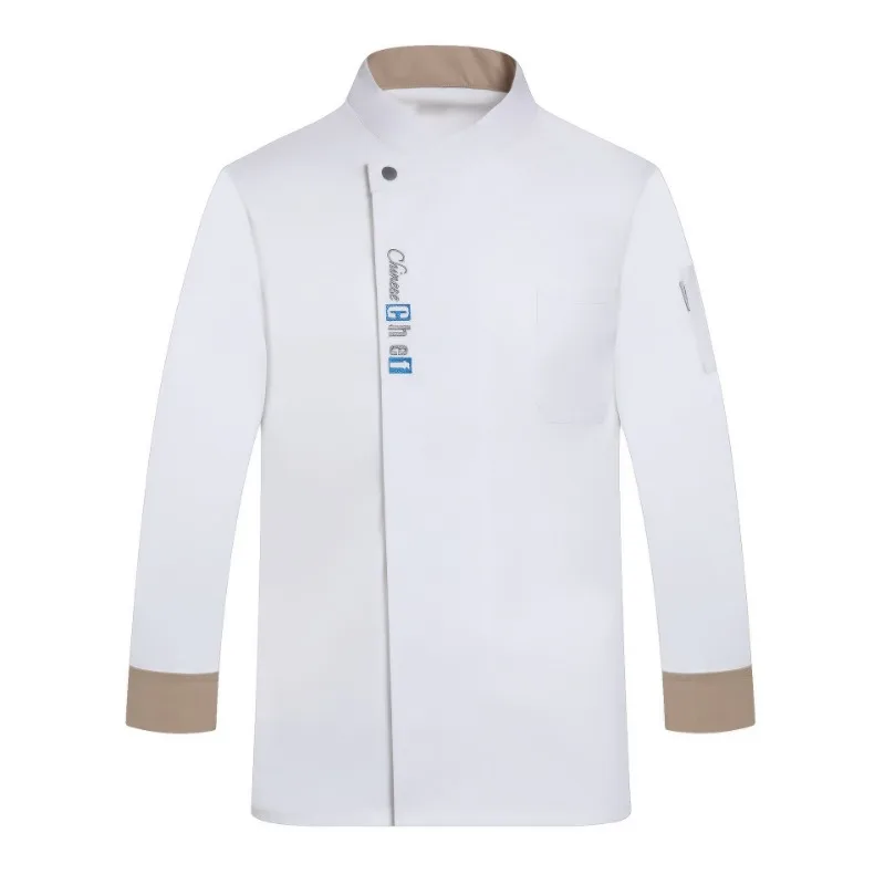 Veste de chef à manches longues pour hommes et femmes, manteau WaClaCook, cuisine de restaurant