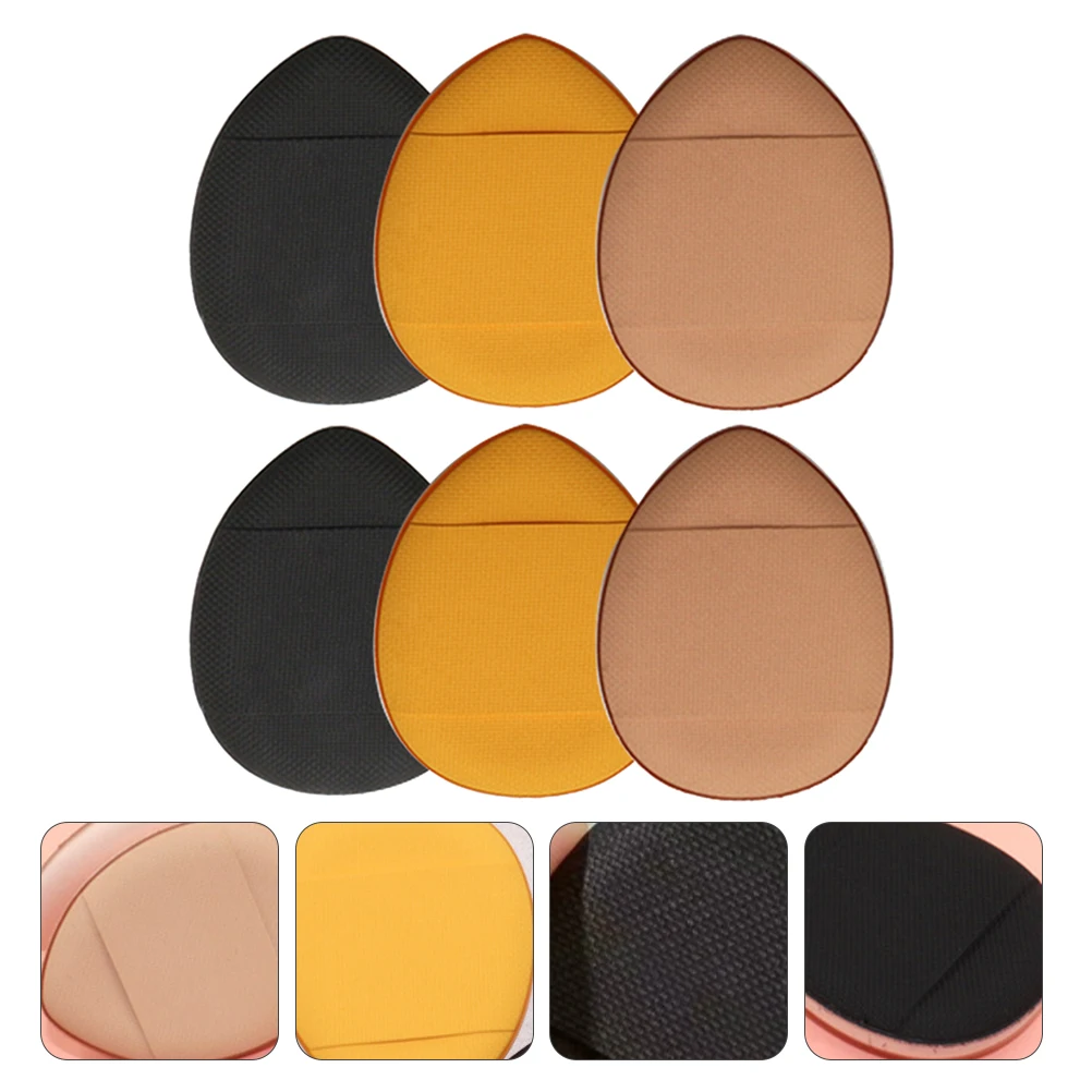 

6pcs Finger Powder Puff Mini Makeup Sponge For Foundation Cream Sunscreen Blush Washable Tool Portable