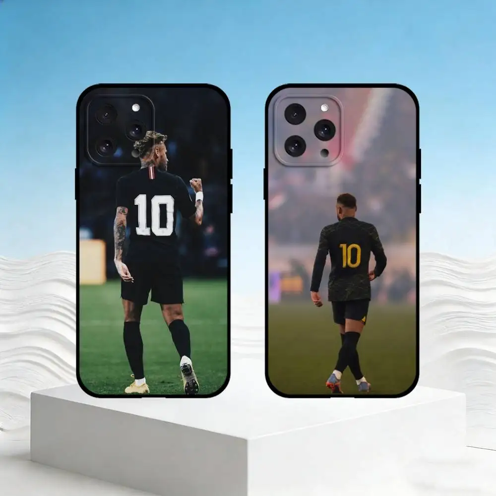 

N-Neymar Phone Case For iPhone 17,16,15,14,13,12,11 Plus,Pro Max,SE4Soft Silicone Black Cover