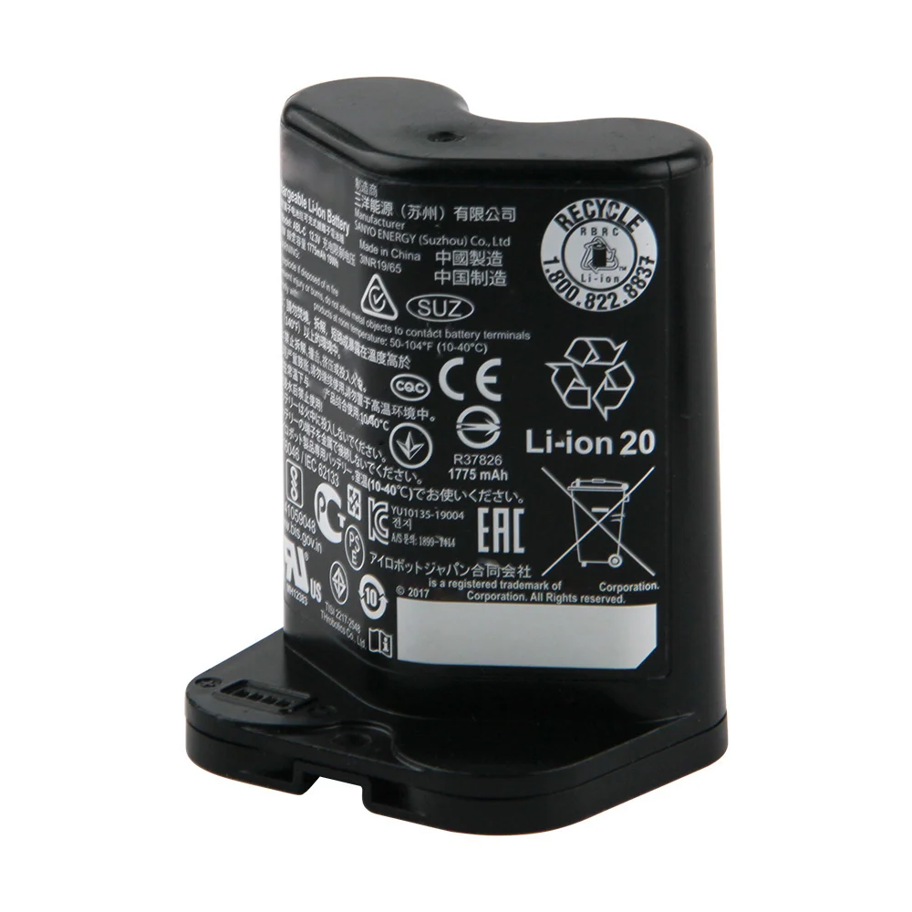 Batterie Rechargeable Li-Ion ABL-C pour iRobot Braava, Jet M6, 1775mAh, 10.8V, pour serpillière Robot ultime