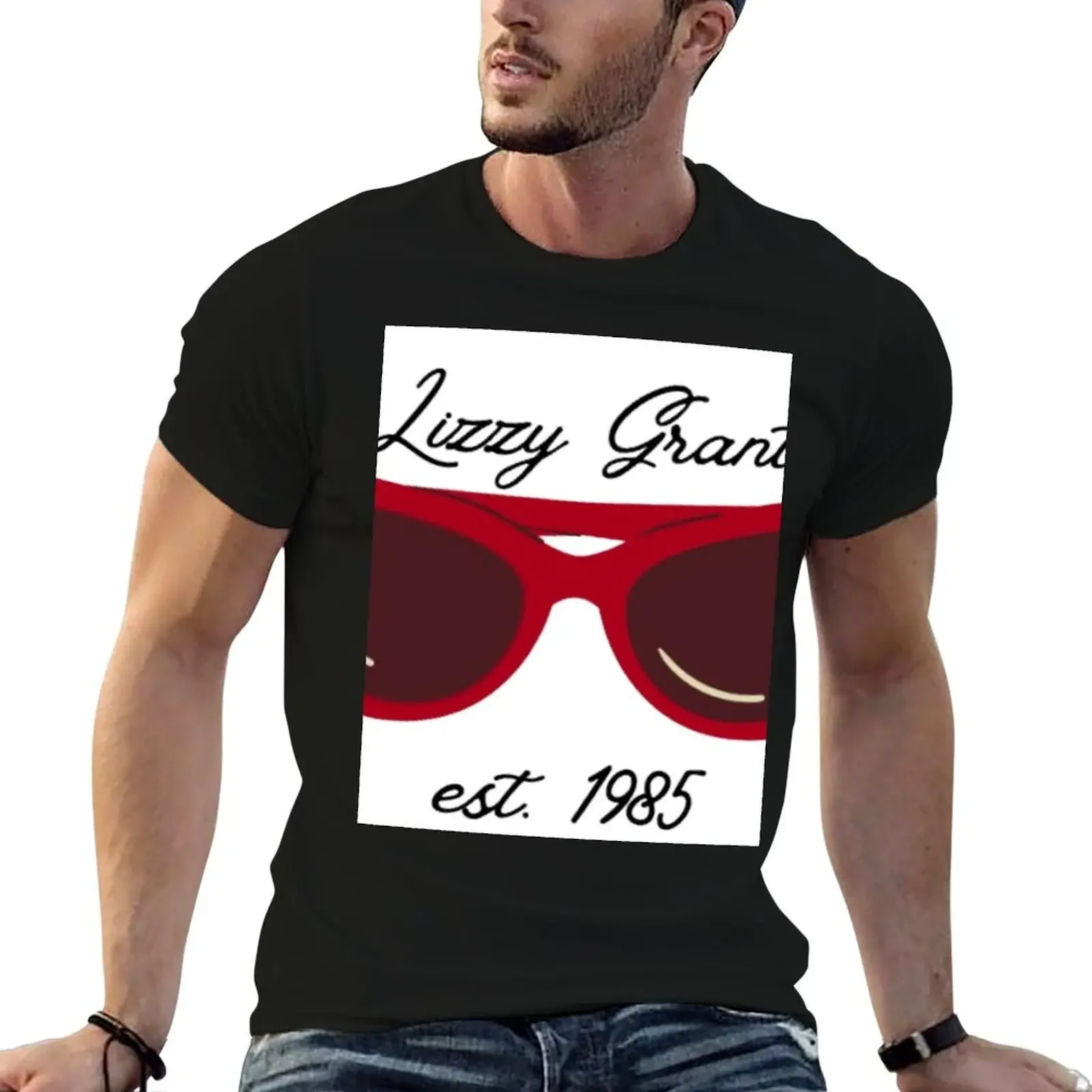 Lizzy Grant Est. 1985 Vintage Lana Del Rey Sunglasses T-Shirt summer tops plus size clothes Blouse mens t shirts casual stylish