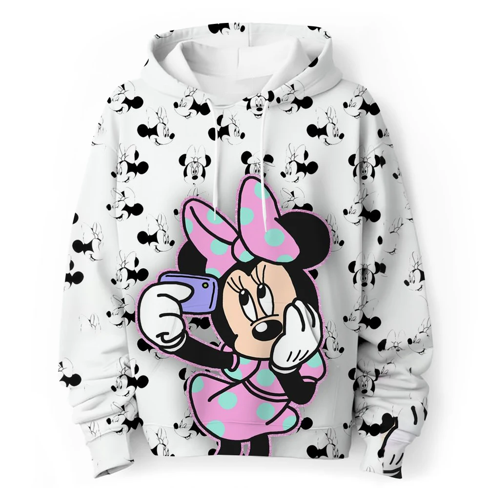 Funny Cartoon Manga Anime Mickey Minnie Disney Mouse Hoodie Children Clothes Kid Girl Boy Sweatshirt Hoody Baby Top