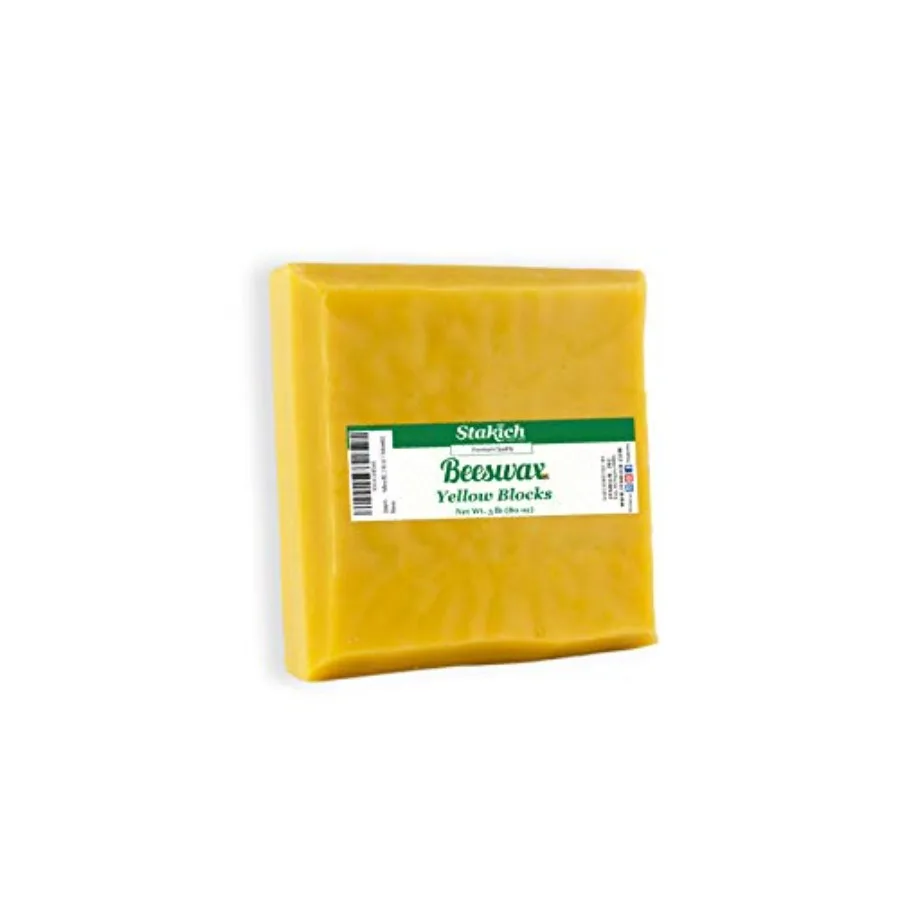 

Yellow Beeswax Block - Natural Triple Filtered 5-Pound in 1 lb Blocks