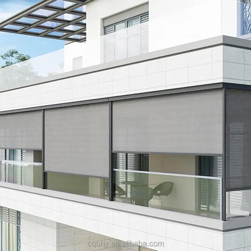 

Balcony Motorized Roller Blind Veranda Sun Blinds Patio Electric Roller Blinds Outdoor