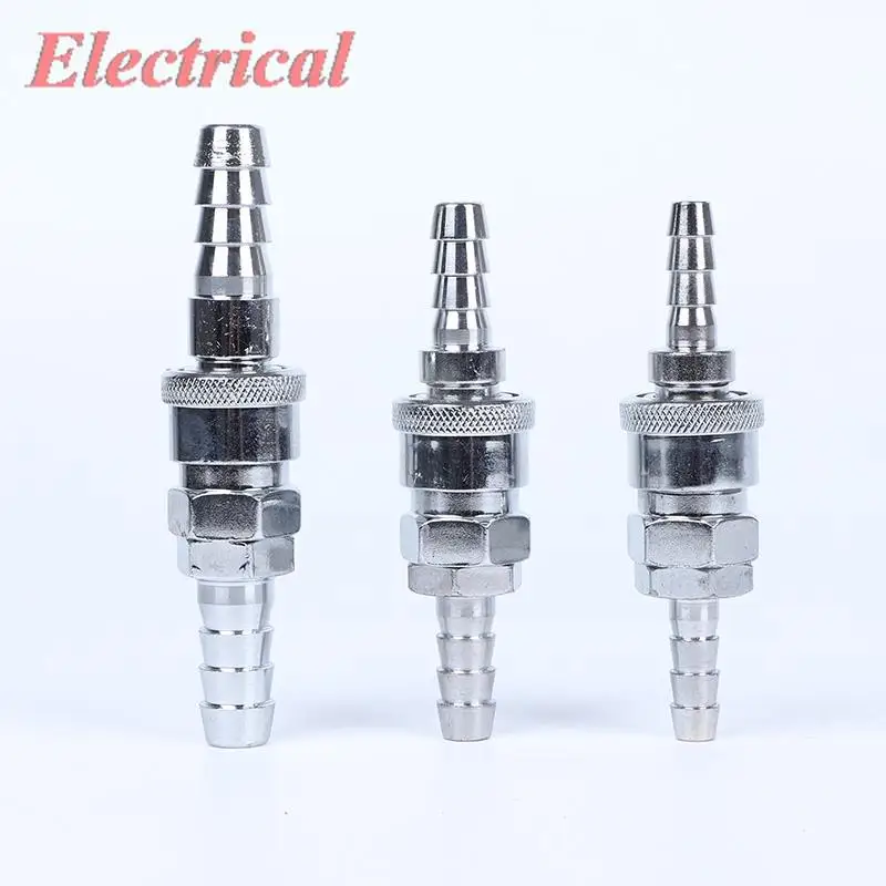 1Set Air Compressor C Type Quick Coupler Air Hose Fitting Connector Barb Quick Disconnect Set Self-locking SP PF SH PM 20 30 40