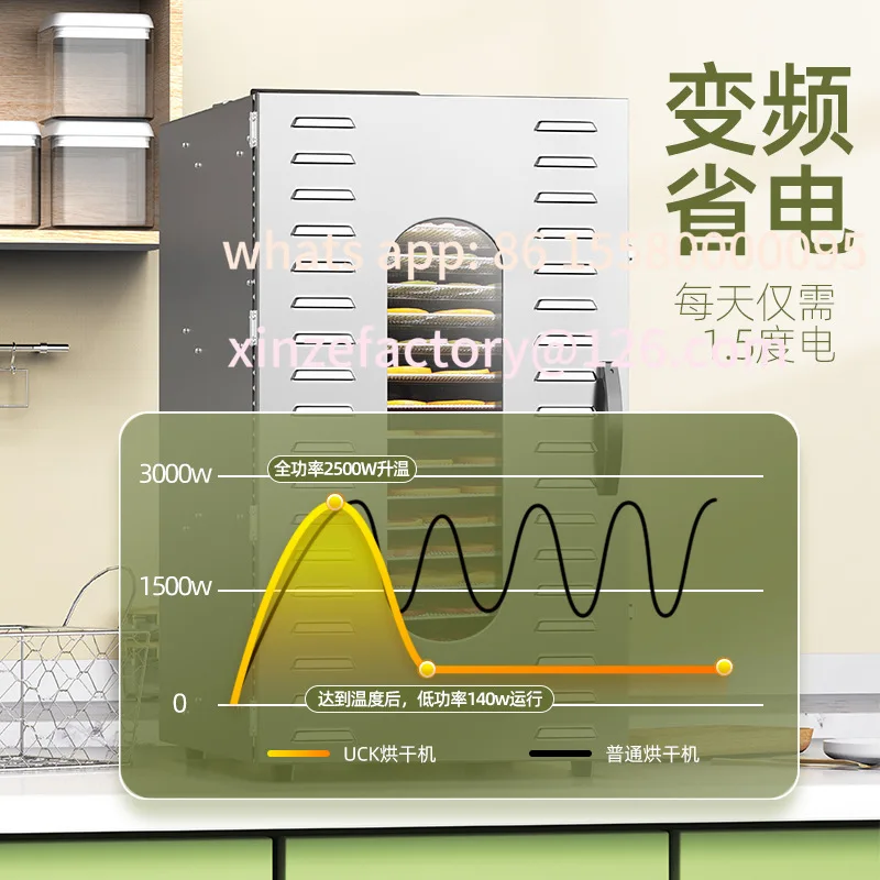 Customizable commercial food fruit dryer