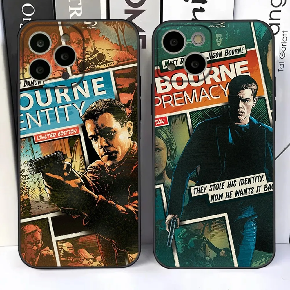 The J-Jason B-Bourne Identity Phone Case For iPhone 15,14,13,12,11 Plus,Pro,Max,XR,XS,X,7,8 Plus,SE,Mini Silicone Soft