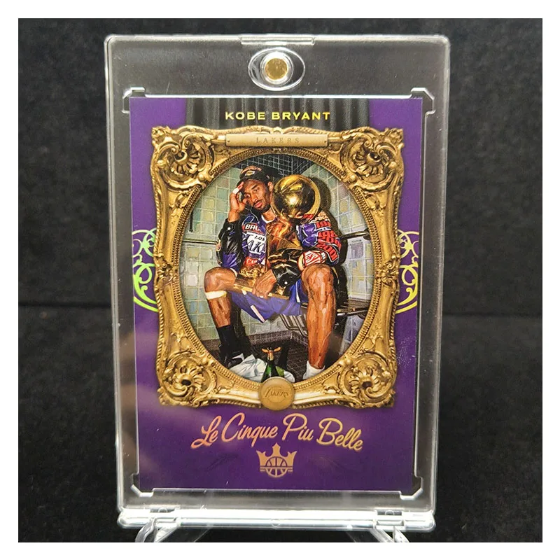 Collectible Cards Kobe Halibur Oil Painting Style French Basketball Star Cards Original NBA Handmade Card Pendants DIY