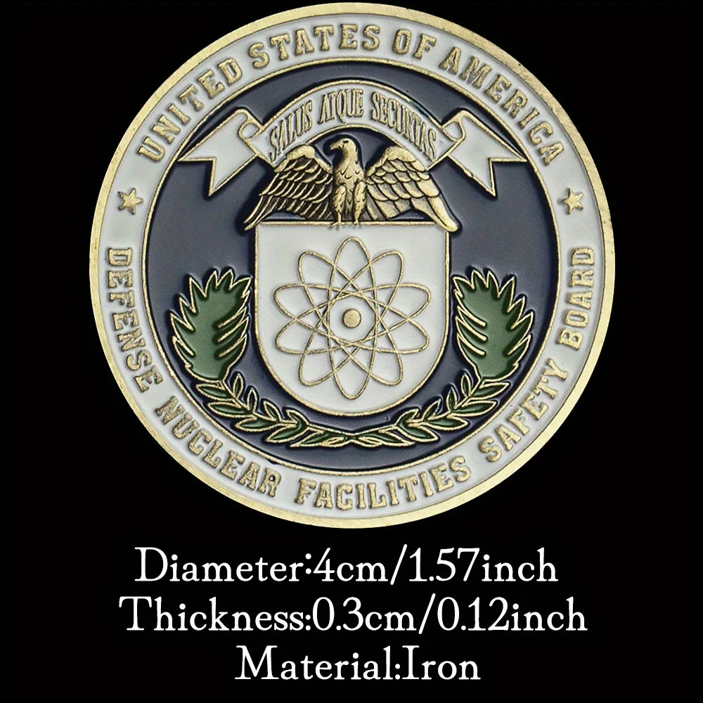 US Defense Nuclear Facilities Safety Board Souvenir Coin Saint Micheal Pattern Challenge Coin Bronze Plated Commemorative Coin