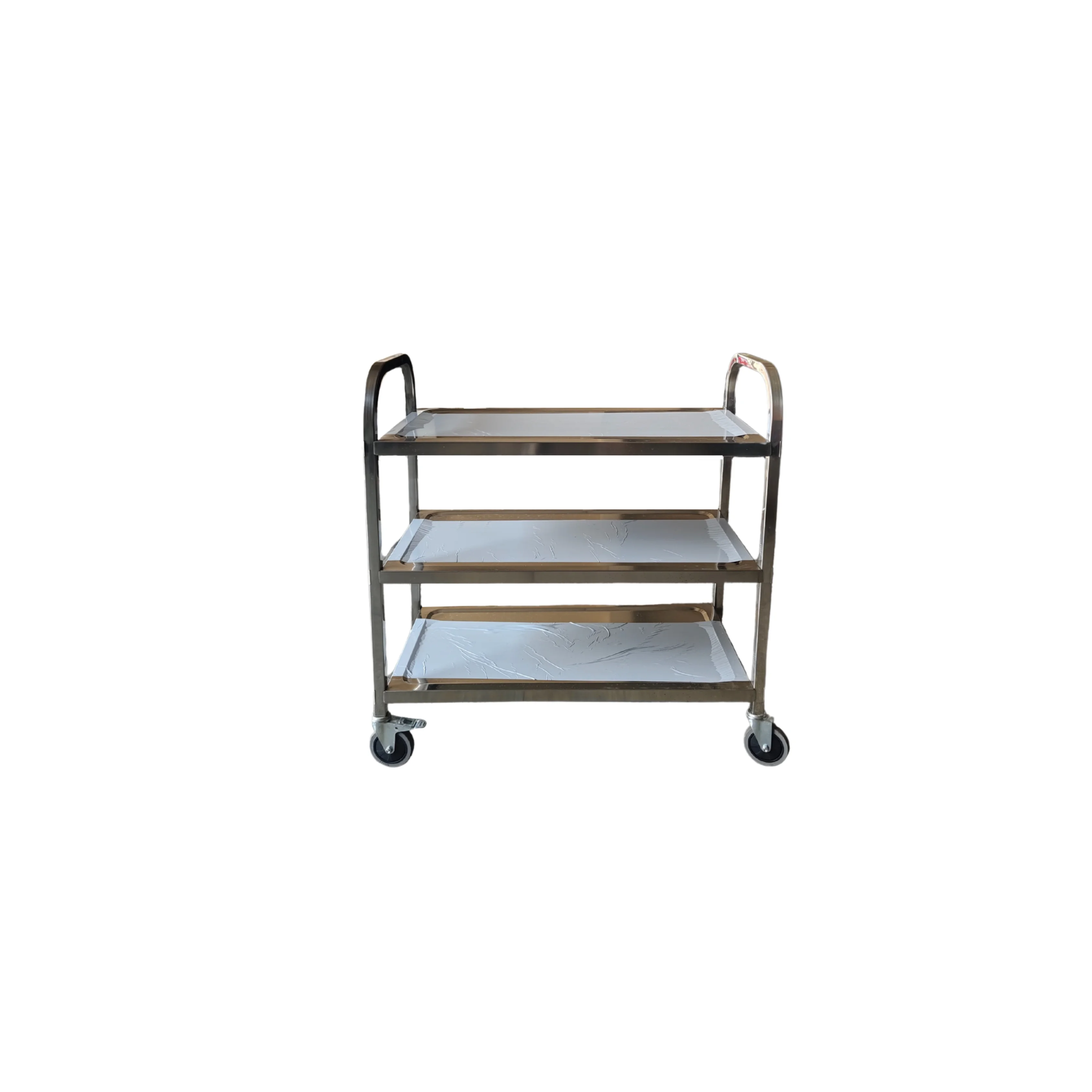 

Commercial Three-Layer Stainless Steel Dining Trolley for Hotel & Restaurant Supplies