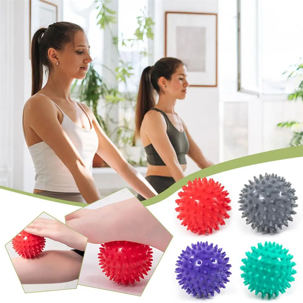 Yoga Massage Ball Releasing Tension Sports Fitness Shoulder Massage Muscle Meridian Sole Neck Stick Ball Leg Relaxation J0S0