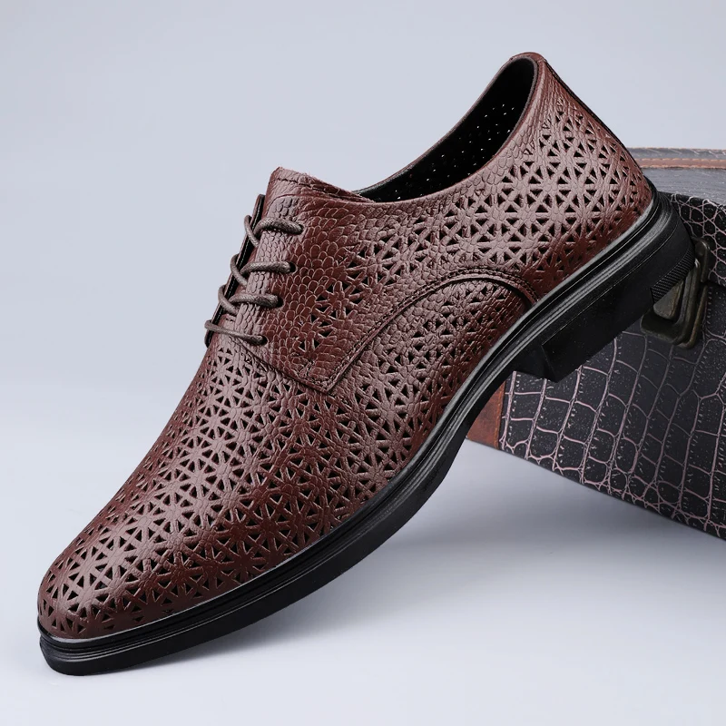 

Мужская обувь дерби, деловая повседневная однотонная повседневная удобная модная мужская обувь для банкетов