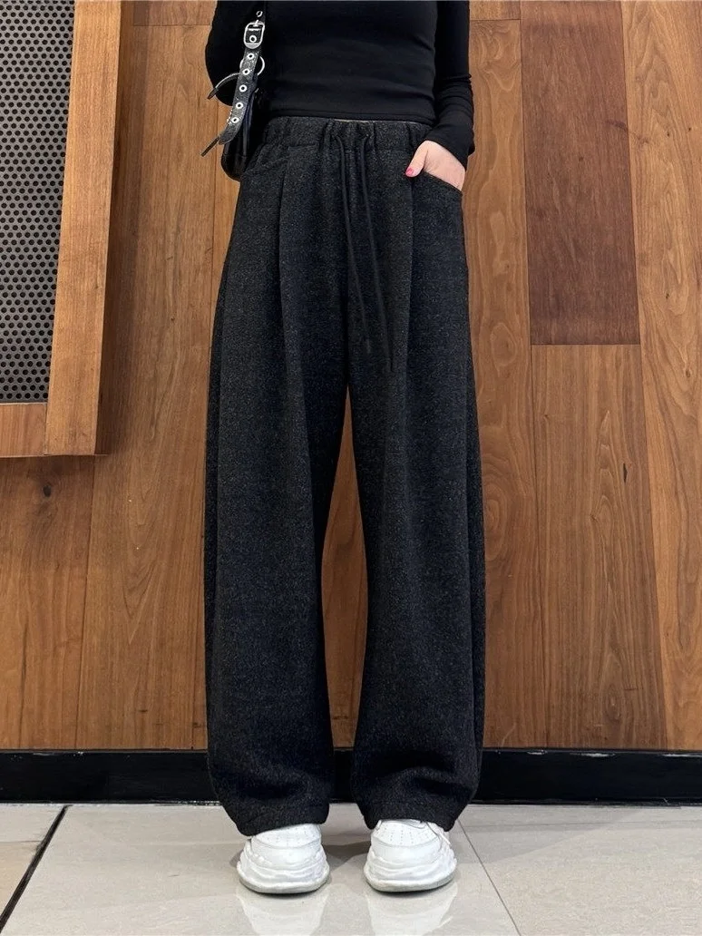 High Waist Wide Leg Pants Casual Straight Cut Trousers Spring Autumn Season Women's Faion Comfortable Fit Trousers