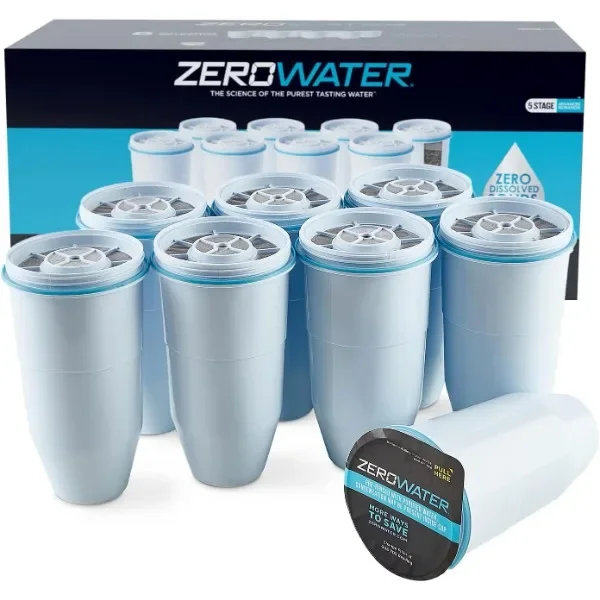 

ZeroWater Official Replacement Filter - 5-Stage Filter Replacement 0 TDS for Improved Tap Water Taste - System IAPMO Certified