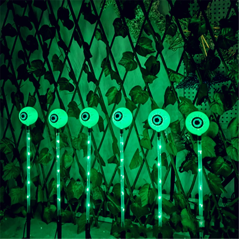 

Solar Powered Eyeball Ground Lamp 8 Modes LED Night Light LED Ambient Light for Halloween Garden Patio Yard