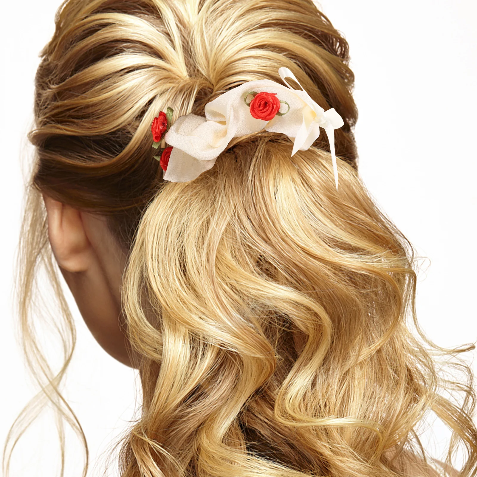 

6pcs Vintage Scrunchies for Women Girls Durable Elastic Ties Bulk Ponytail Holders Decorative Accessories for Thick