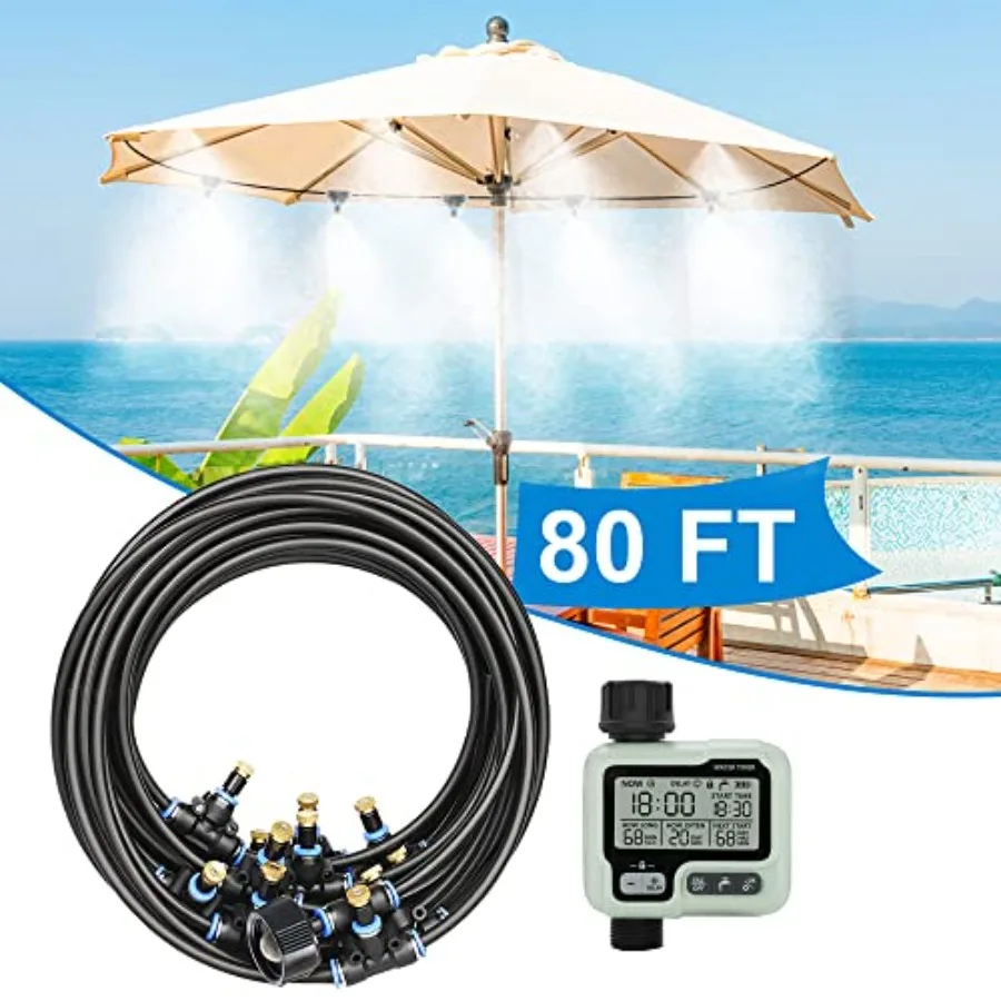Outdoor Misting Cooling System for Patio and Garden