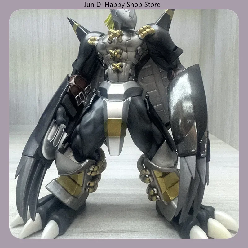 22cm Digimon WarGreymon Anime Dragon Warrior PVC figura de acción negro amarillo estatua de Pose de pie para regalo de decoración de escritorio