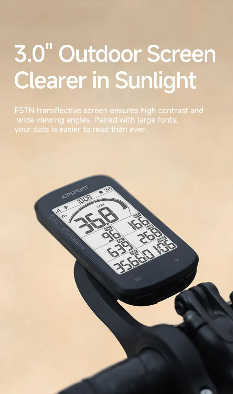 iGPSPORT BSC100Max Fahrradcomputer GPS Fahrradtacho Fahrrad Digitale Stoppuhr Radfahren Kilometerzähler Fahrradcomputer – Detail 5