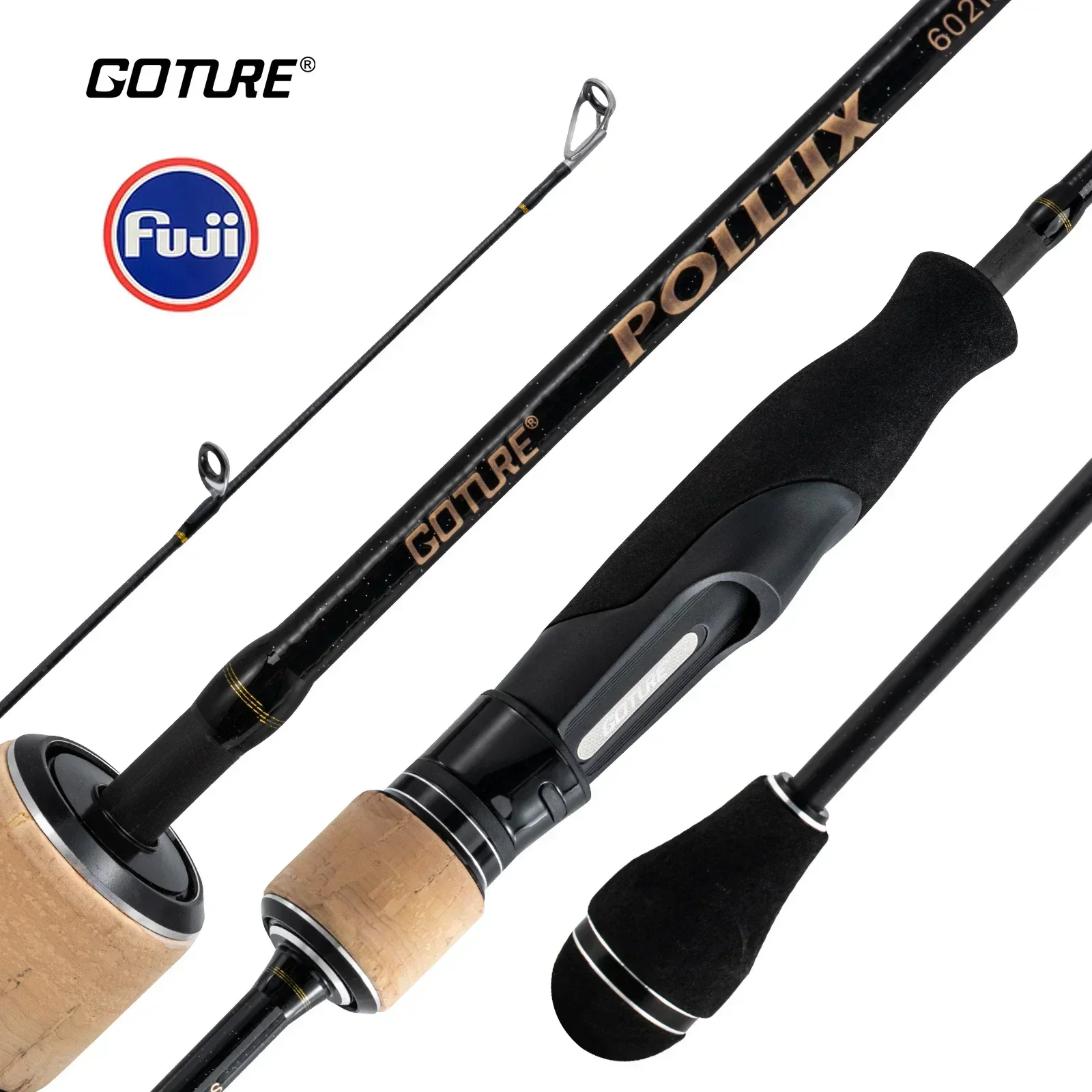 

Goture 1.83m 1.98m Casting Saltwater Rod Full FUJI Guide Ring Jigging Fishing Rod 2 Section Ocean Boat Fishing Rod ML M MH Power