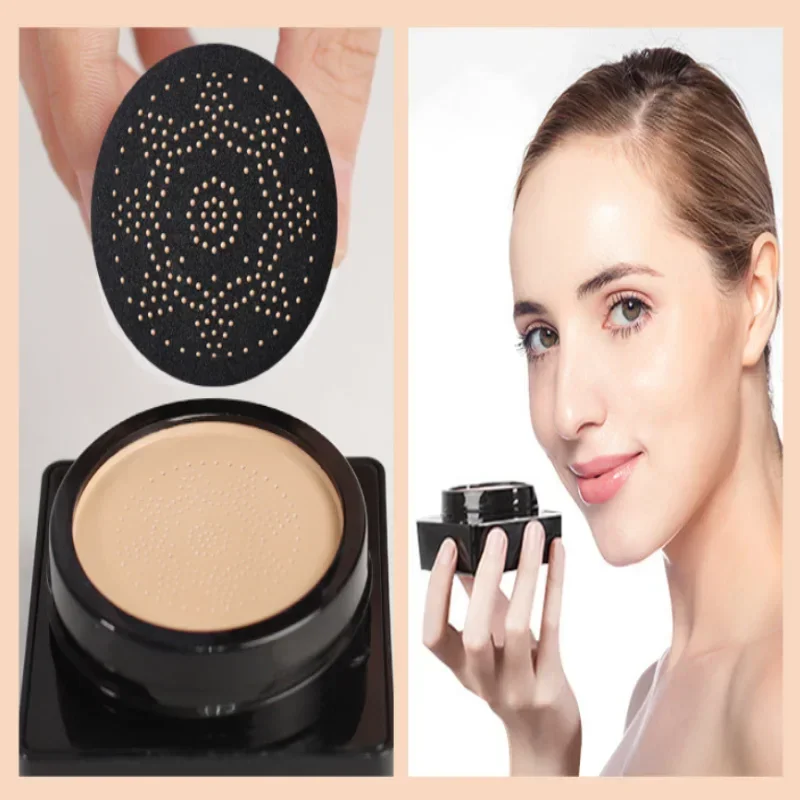 VENZEN BB Air Cushion CC Cream Foundation Concealer Mushroom Head Whitening Waterproof Brighten Face Base Tone Korean Makeup