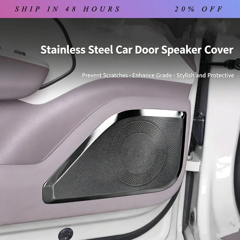 IOSN For NEW Zeekr 7GT Car Door Subwoofer Cover, Car Audio Protection Cover, Interior Modification