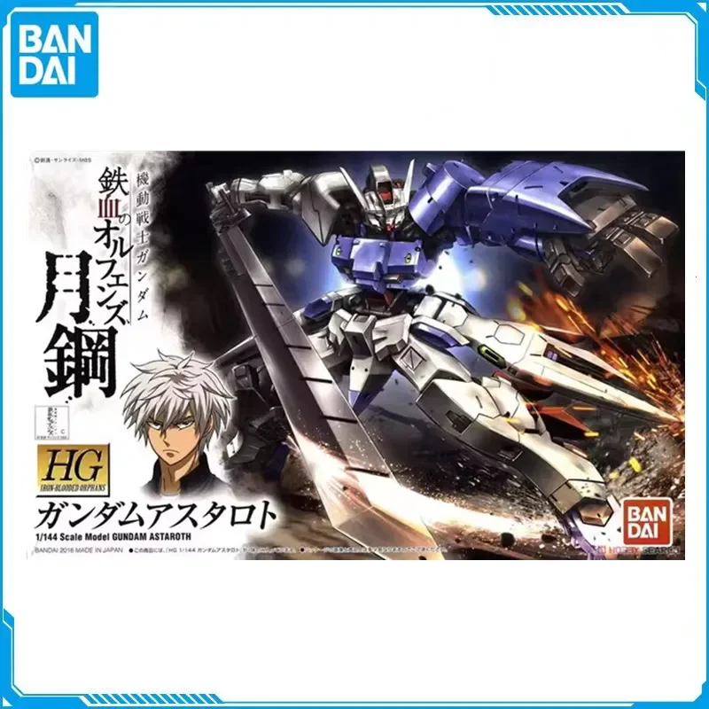 Bandai genuíno gundam anime modelo hg 1/144 gundam ferro-sangustiado ibo 019 astaroth anime figura de ação robô montagem modelo brinquedo