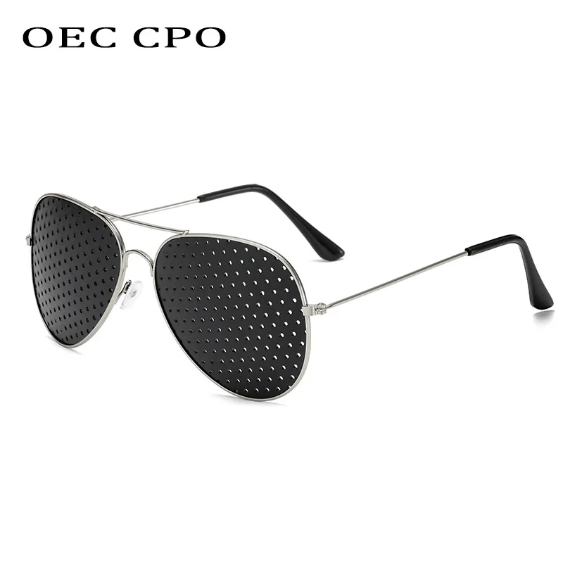 Sexy Small Hole Pilot Sunglasses Men Fashion Micropore Pinhole Lens Luxury Sun Glasses Female Shades Eyewear gafas de sol Oculos