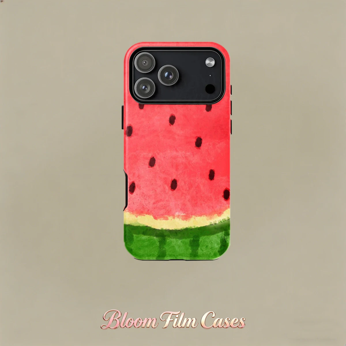 Watercolor Watermelon Dual-Layer Phone Case—Compatible with iPhone 17, 16, 15, 14, 13, 12, 11, 7 Plus, and Pro Max Series