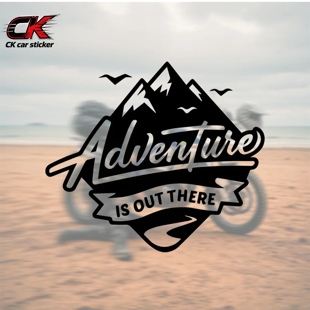 Car Stickers Waterproof Adventure Is Out There Vinyl Sticker Durable for Motorcycle Travel Gift Auto Decor