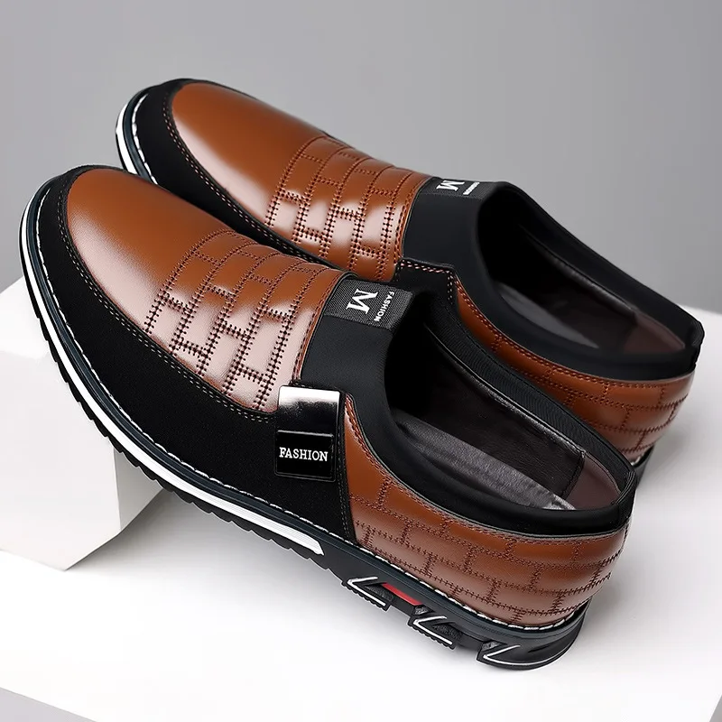 Men's Casual Leather Shoes Business Professional Office Comfort Men's Work Shoes Men's Loafers Plus Size 52 Zapatillas De Hombre