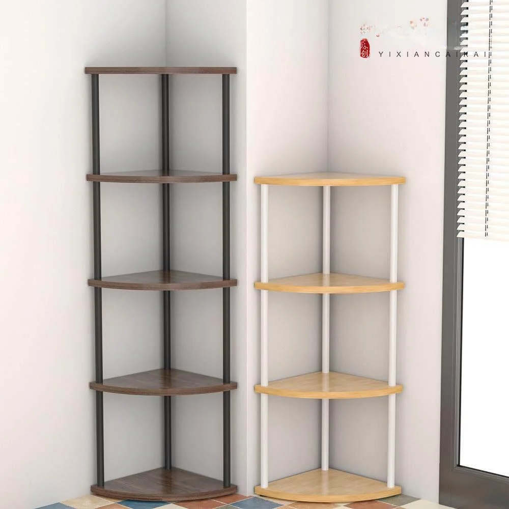simple-luxury-bedroom-living-room-corner-storage-rack-multi-layer-bookcase-organizer-metal-material-home-decor