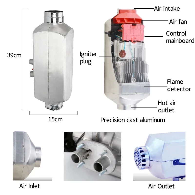 12volt Air Conditioner For Electric Car Air Heater And Water 8kw Air Heater And Water 8kw