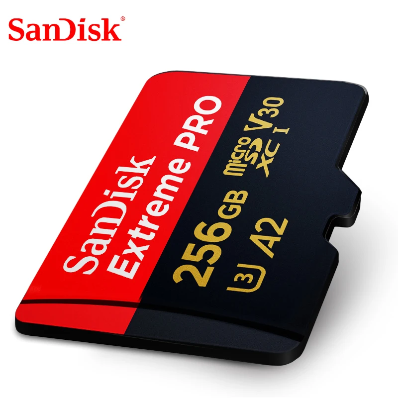 Imagem -05 - Sandiskextreme-cartão de Memória Pro Extreme Micro sd 256 gb 128gb 64gb 32gb Microsdhc Sdxc £ 512g tf 170 Mbps Class10 u3 Adaptador 1t