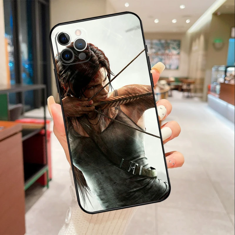 Tomb Raider Phone Case For iPhone 16 15 14 11 12 13 17 Pro Max mini 15 Plus 16e 17 Air Protective Cover